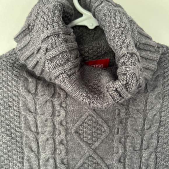 🍁5/30$!! Super Cozy Cable Knit Look Tunic Turtleneck Sweater - Picture 9 of 13